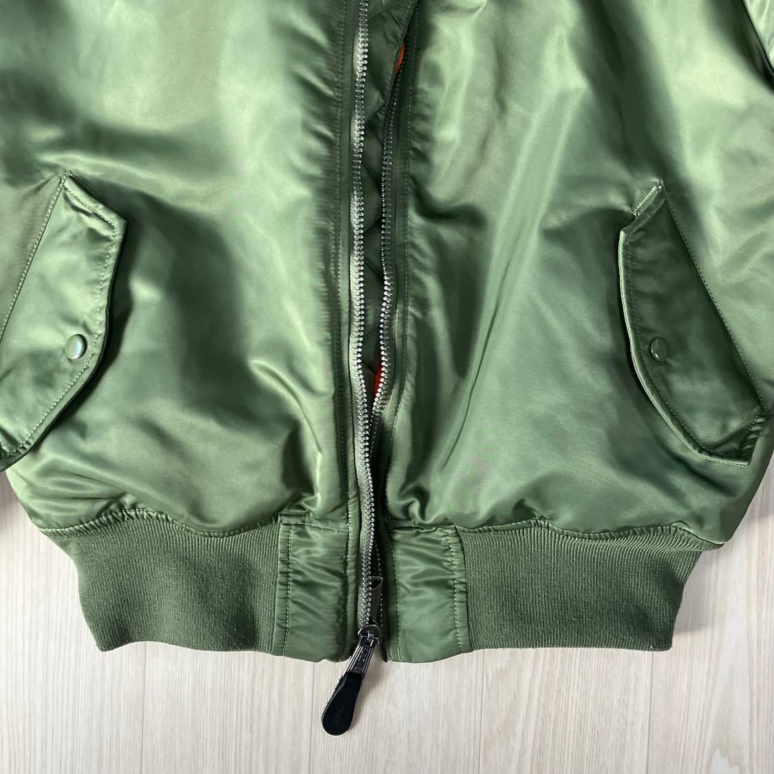 알파인더스트리 ma-1 세이지 M 레귤러핏 상품이미지5