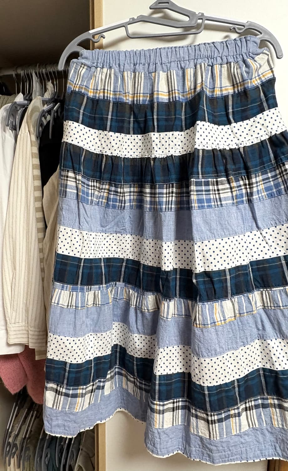 모리걸 패치워크 스커트 두개 일괄 상품이미지3