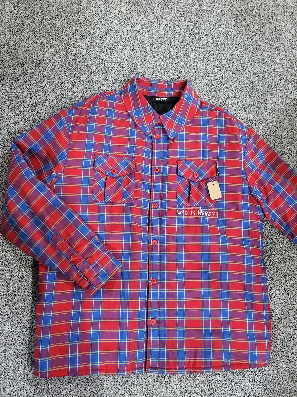 널디 체크무늬 셔츠자켓  상품이미지1