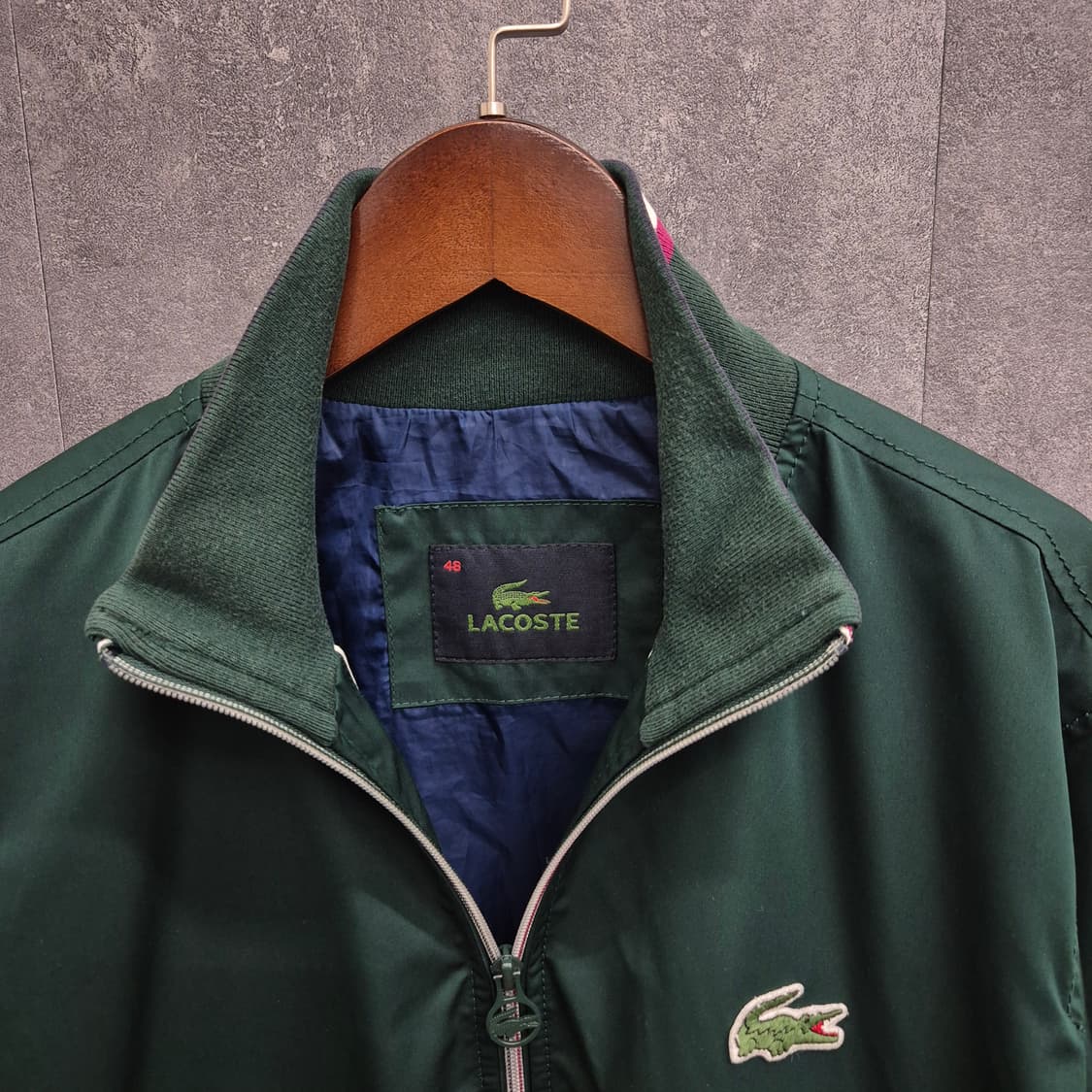 Lacoste / 배색 카라 집업 블루종 48 상품이미지3