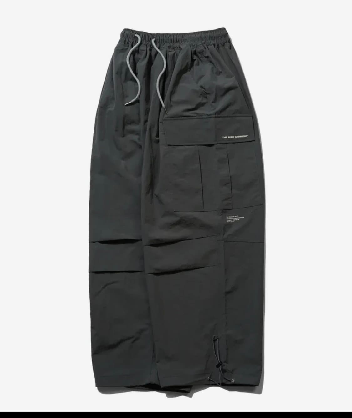 나일론 와이드 벌룬 팬츠 그레이 상품이미지2