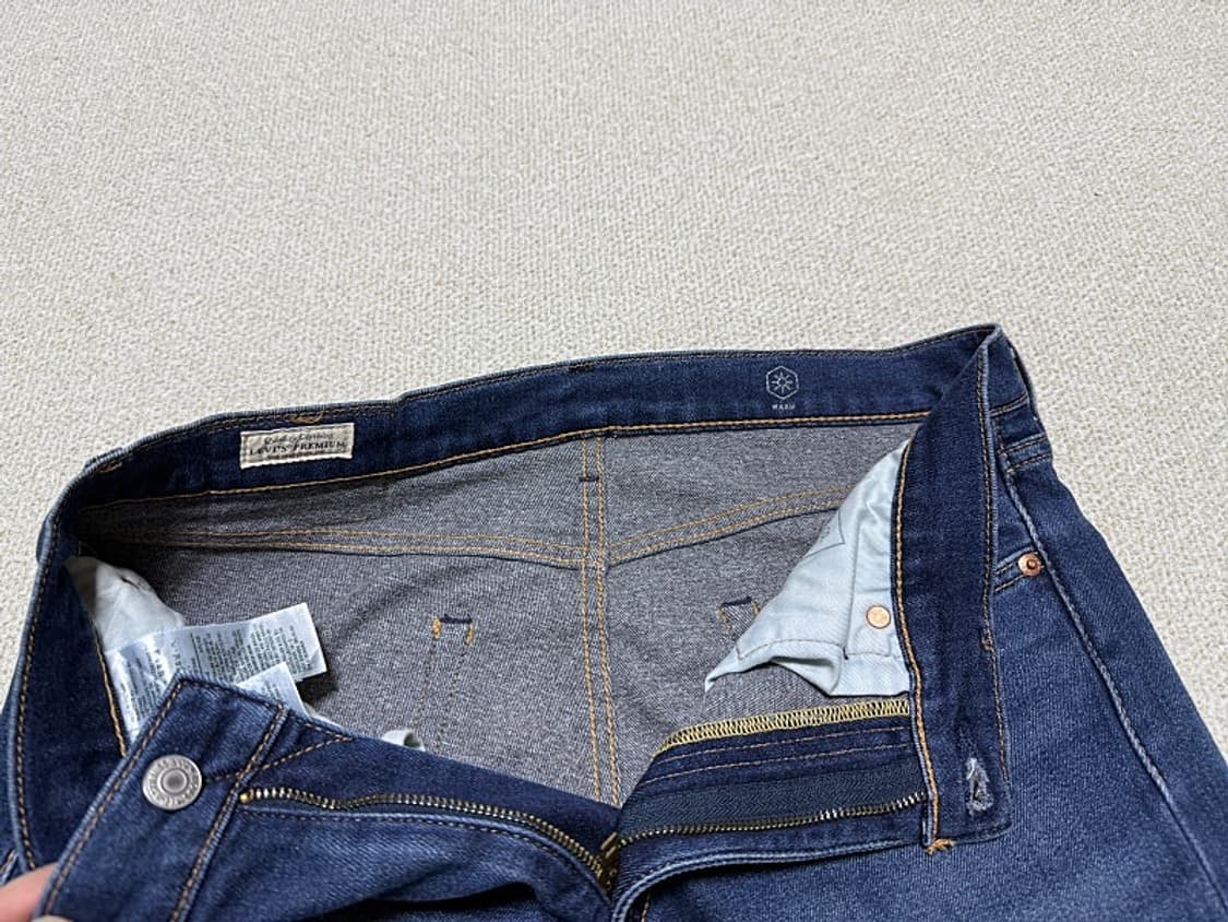 리바이스 502 프리미엄 청바지 남성용 32인치 상품이미지3