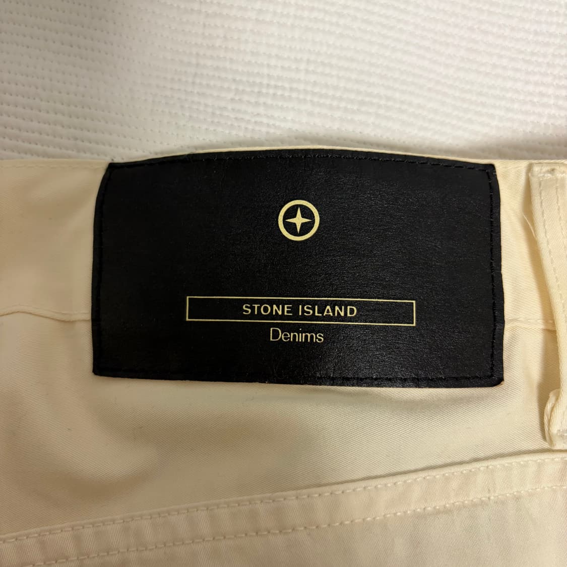 00s 스톤 아일랜드 데님 코튼 치노 팬츠 아이보리 W38 상품이미지7