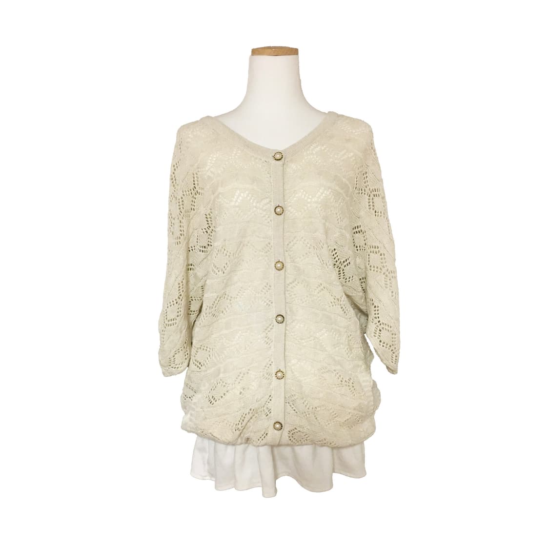 글리터 크로셰 가디건 원피스 모리 상품이미지1