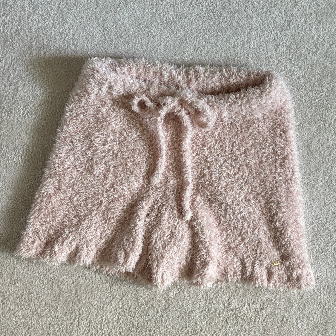 일본빈티지 튜튜안나 연핑크 뽀글이 반바지 숏팬츠 상품이미지1