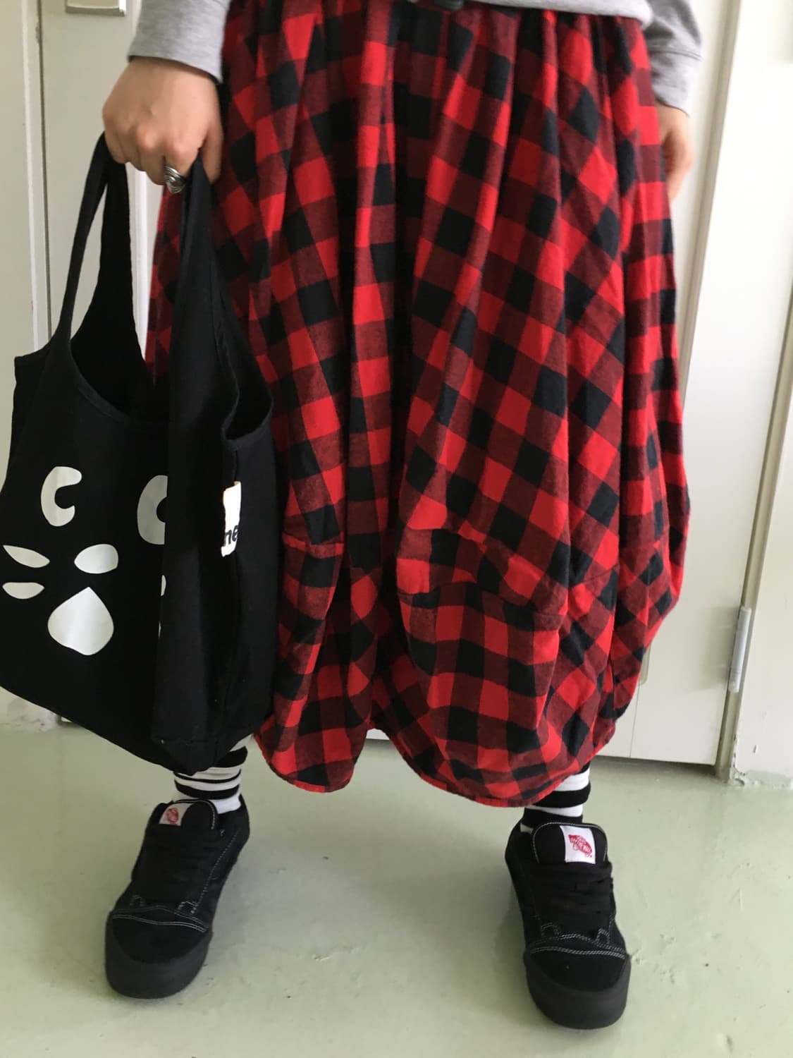 JPN ReD CheCk skirT 상품이미지3