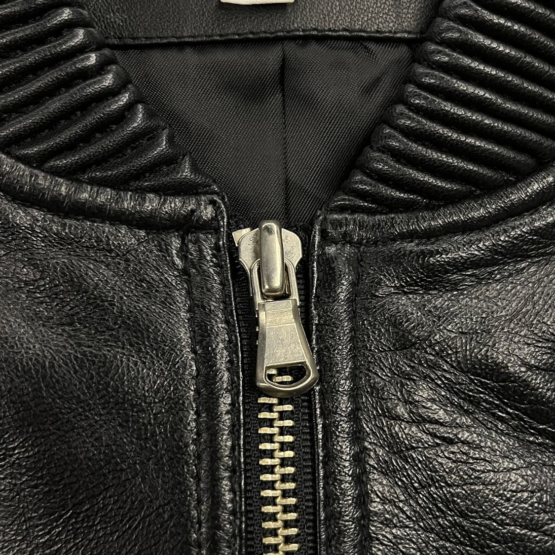 [정품/77] 헤스티지 양가죽 블루종 자켓 b14 상품이미지7