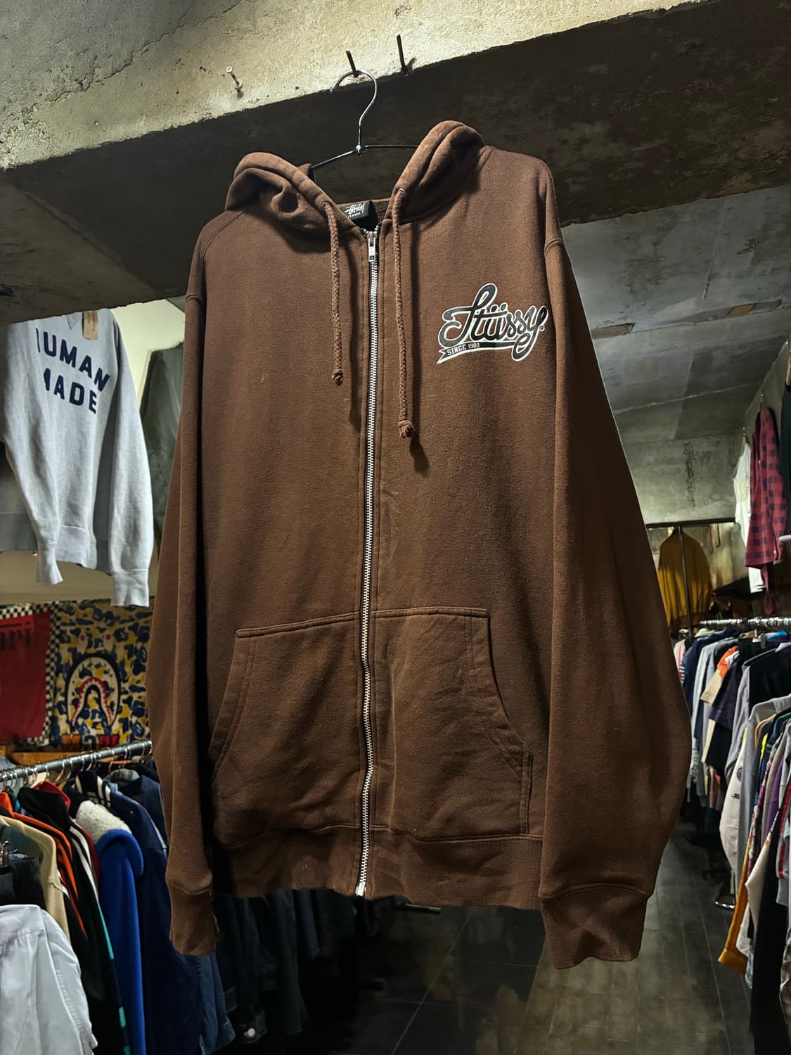 00s stussy 스투시 프린팅 후드집업 상품이미지3