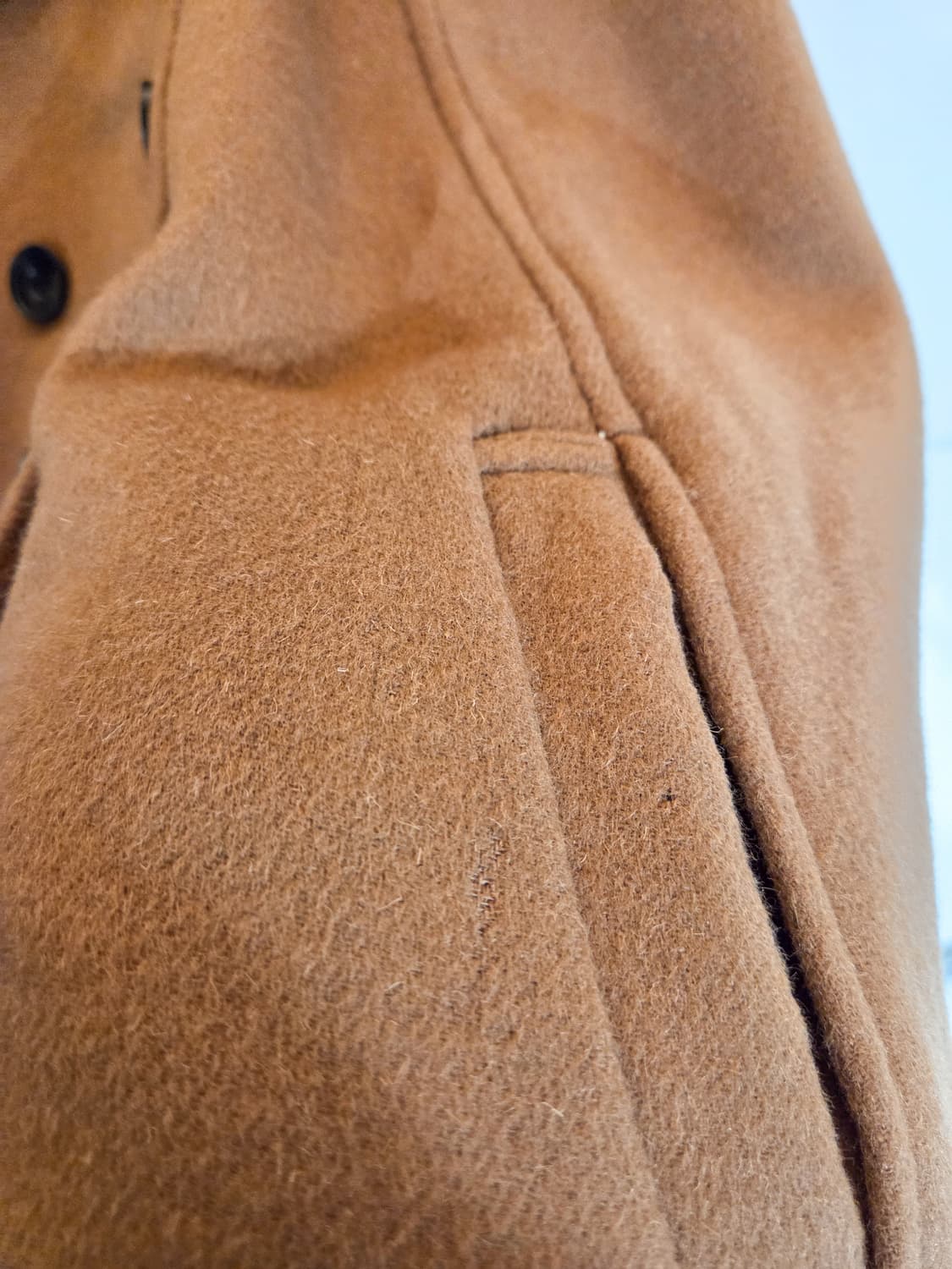 카멜 케이프 코트 상품이미지3