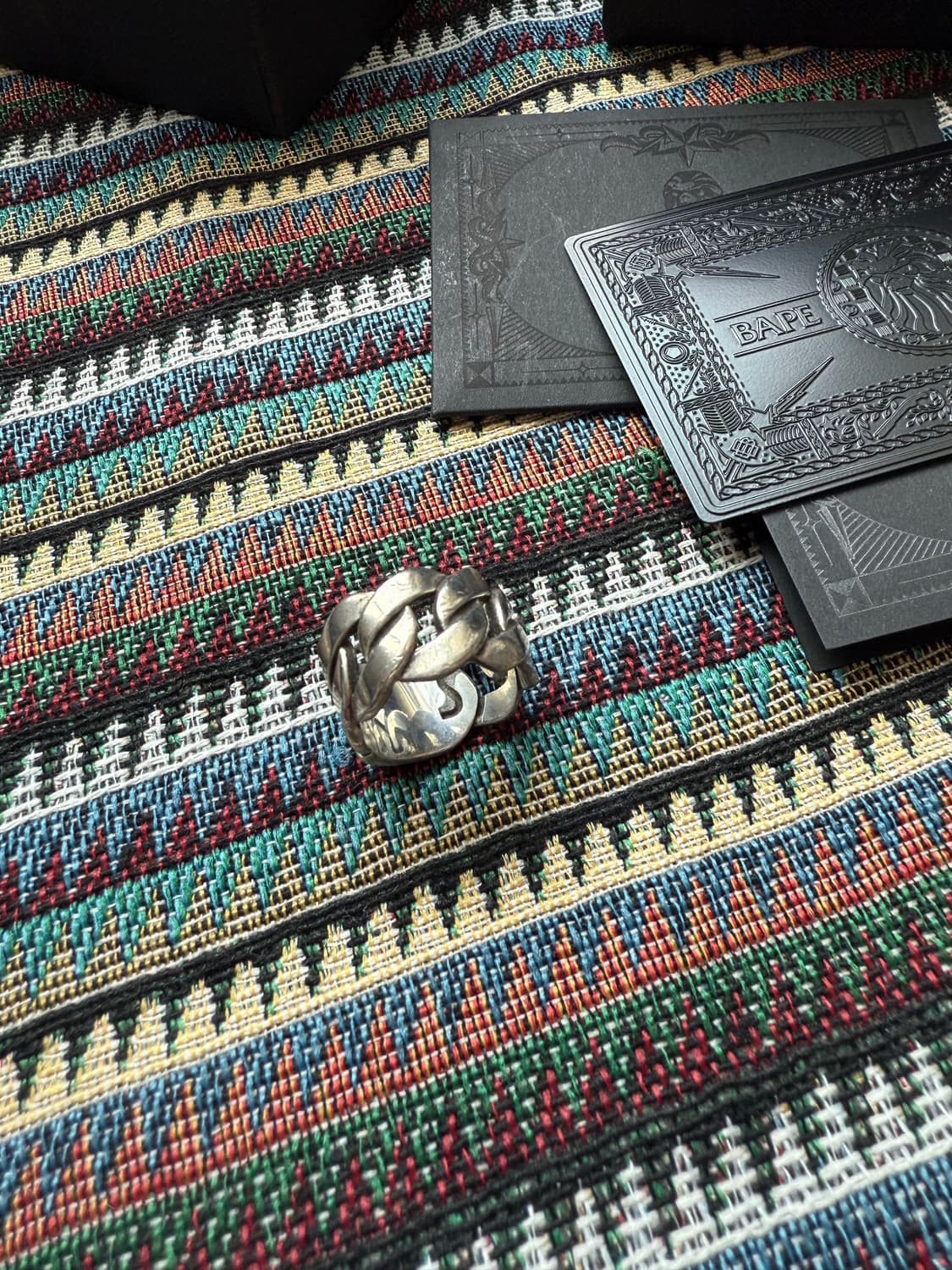 베이프 블랙라인 링 반지 상품이미지4