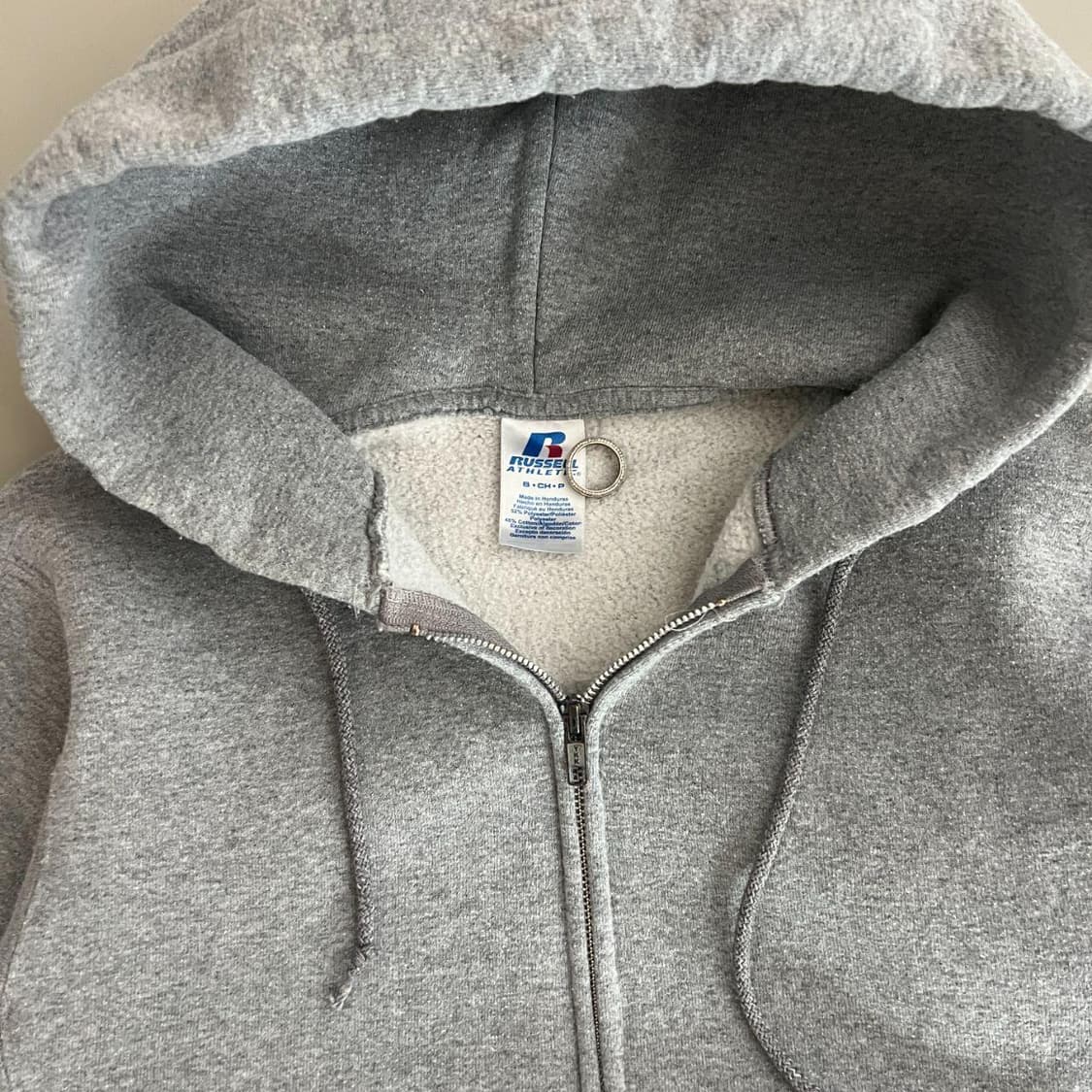 러셀 애슬레틱 스웻 후드집업 그레이 상품이미지3