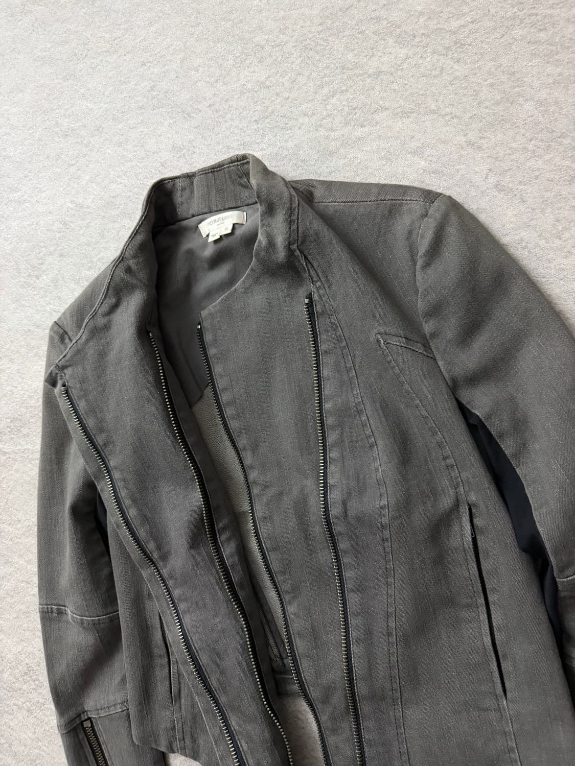 헬무트랭 비대칭 라이더 자켓 상품이미지4