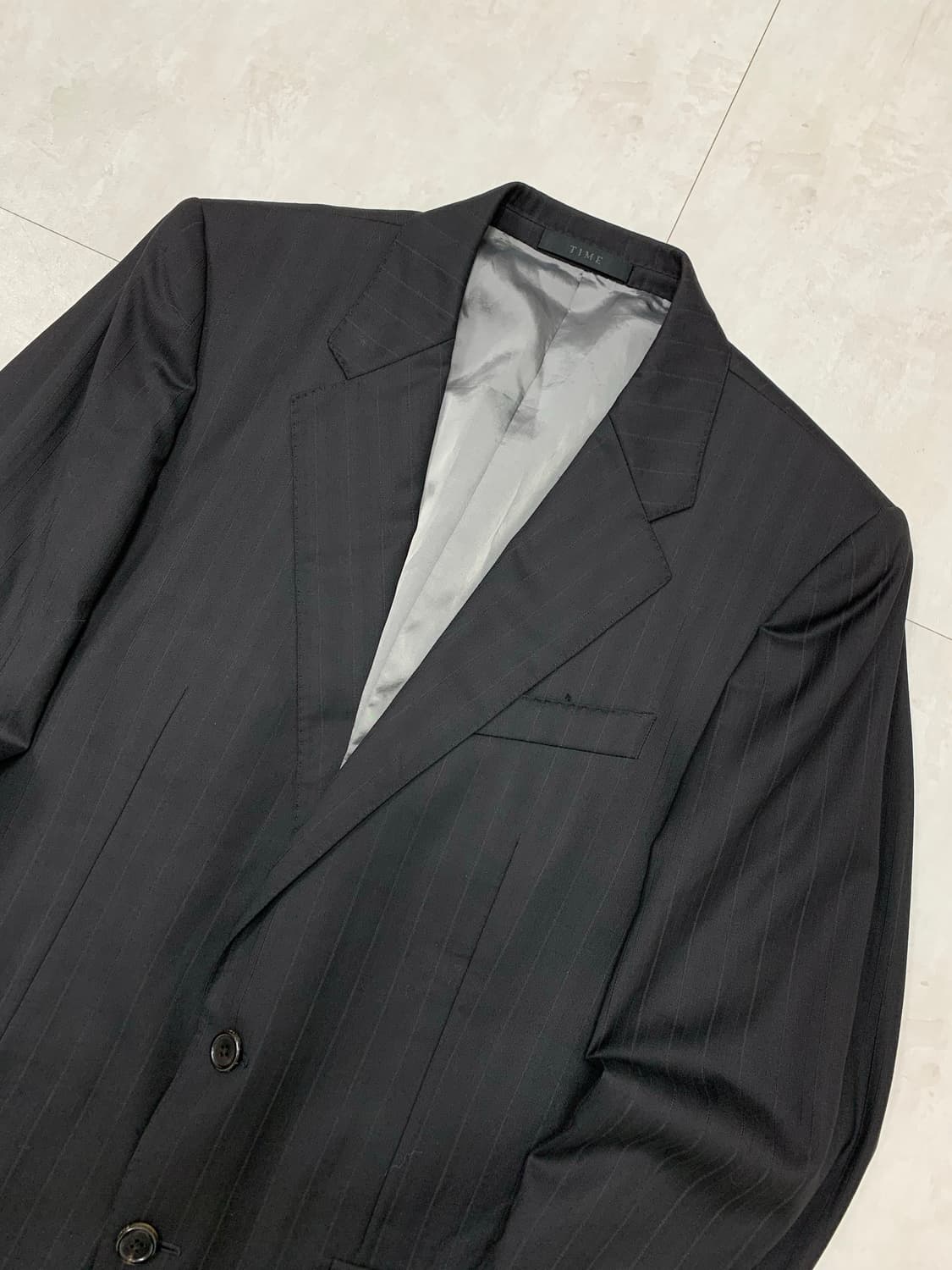 Time 블랙 스트라이프 블레이저 상품이미지2