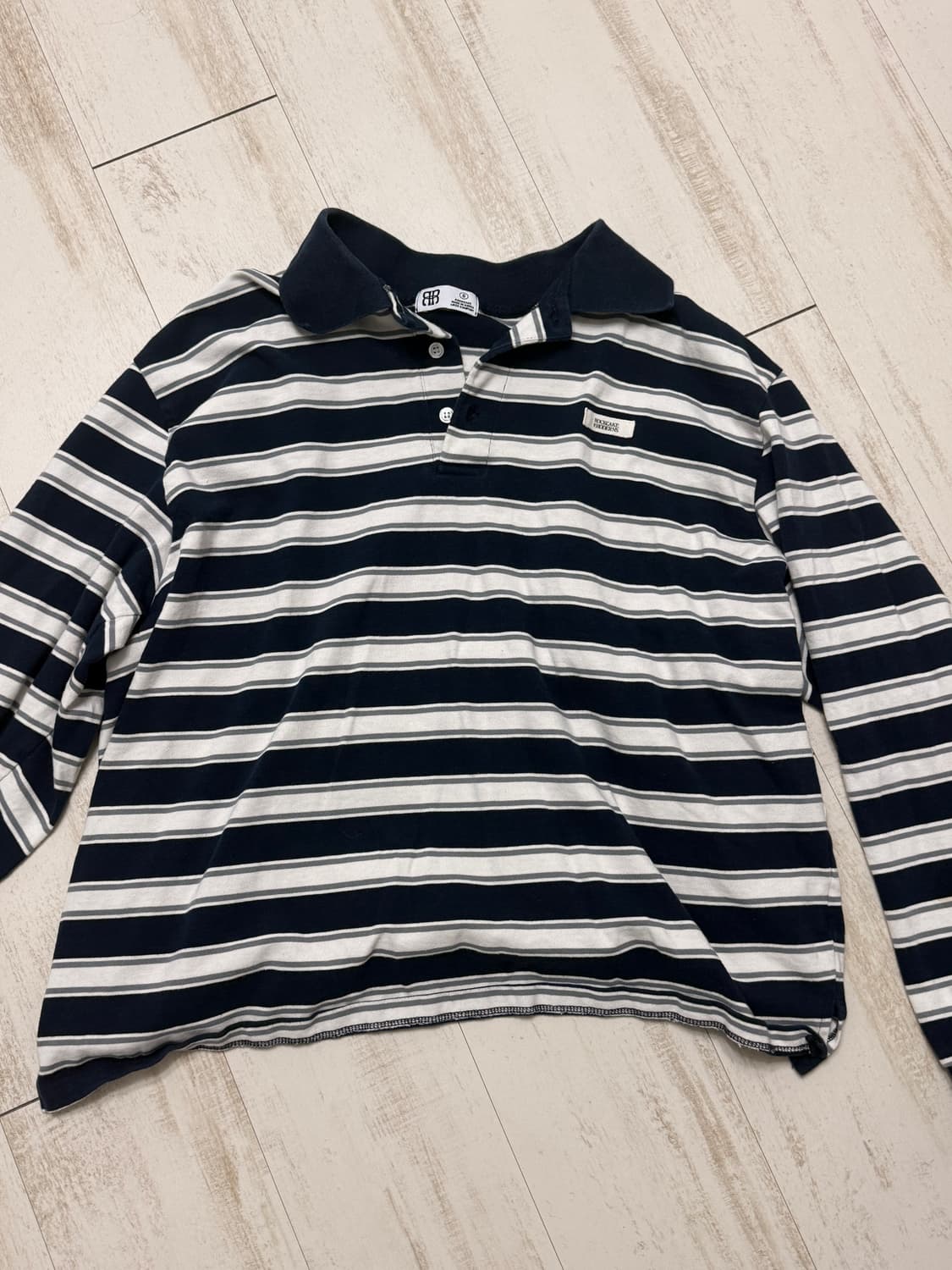 락케이크 Striped Polo 롱슬리브 상품이미지1