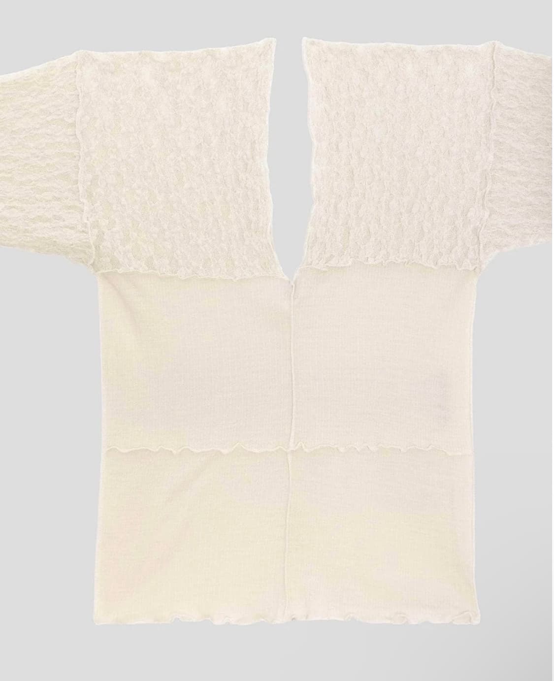 베이스레인지 Nehru 긴팔 티셔츠/Undyed/S 상품이미지6