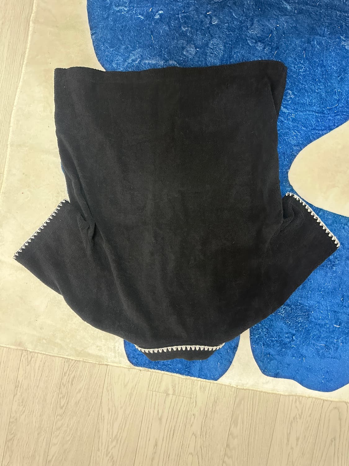 S SY 테리 반팔 셔츠 L 블랙 상품이미지4