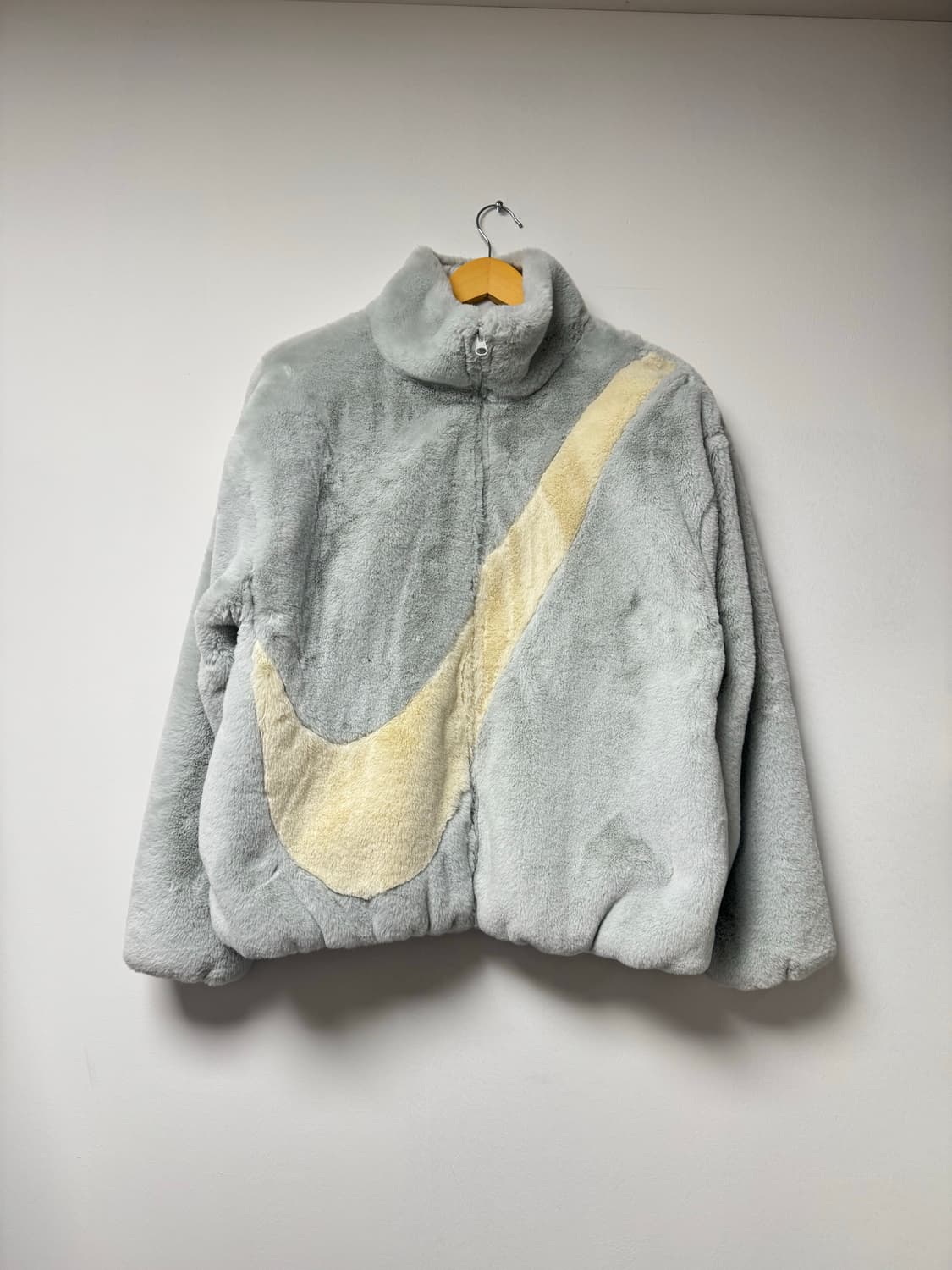 나이키 빅 스우시 쉐르파 플리스 후리스 퍼 자켓 L 상품이미지5