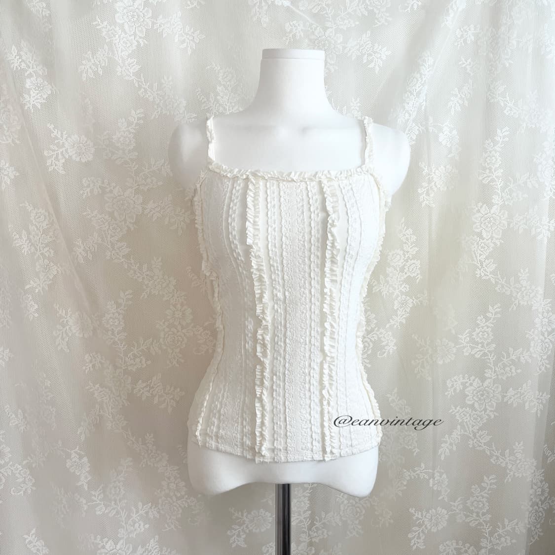 gallery visconti white lace sleeveless 상품이미지4