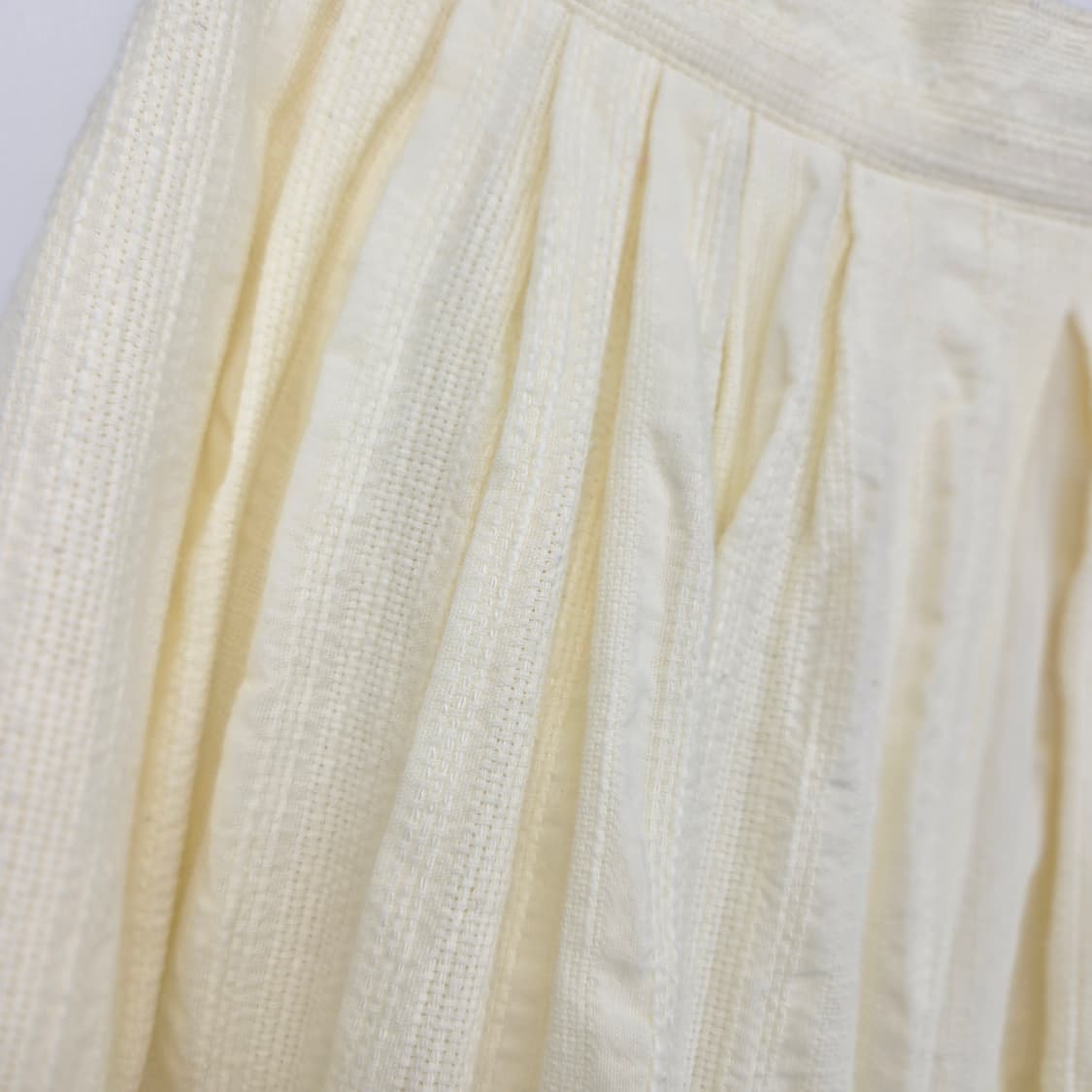 MEICO 레이스 롱 스커트 버튼 빈티지 스커트 아이보리 여성 스커트 상품이미지2