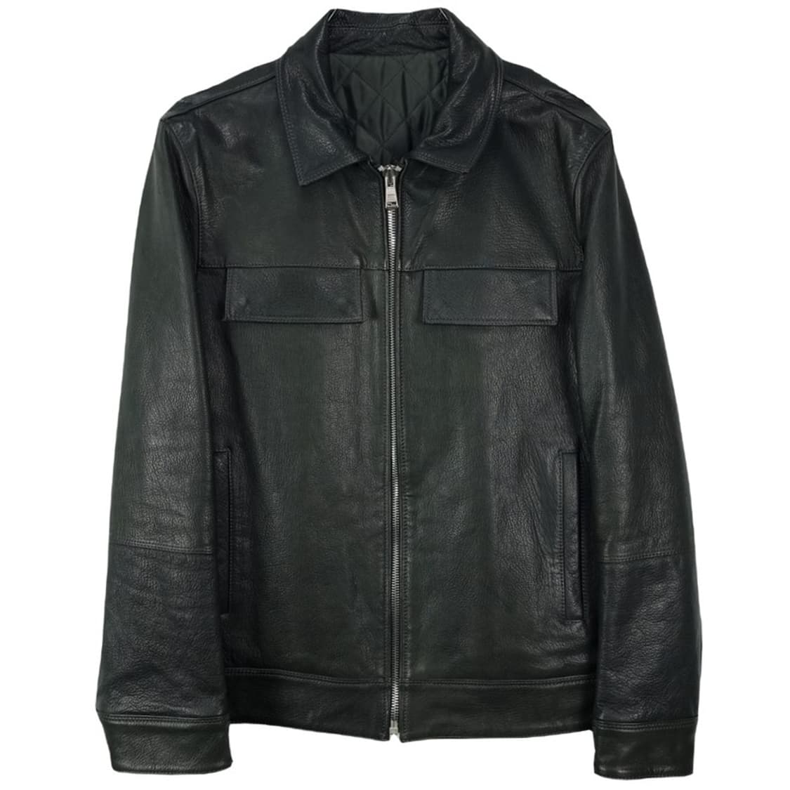 [빈티지] 리얼 고트 스킨 염소가죽 싱글 라이더 레더 자켓 M17025 상품이미지2