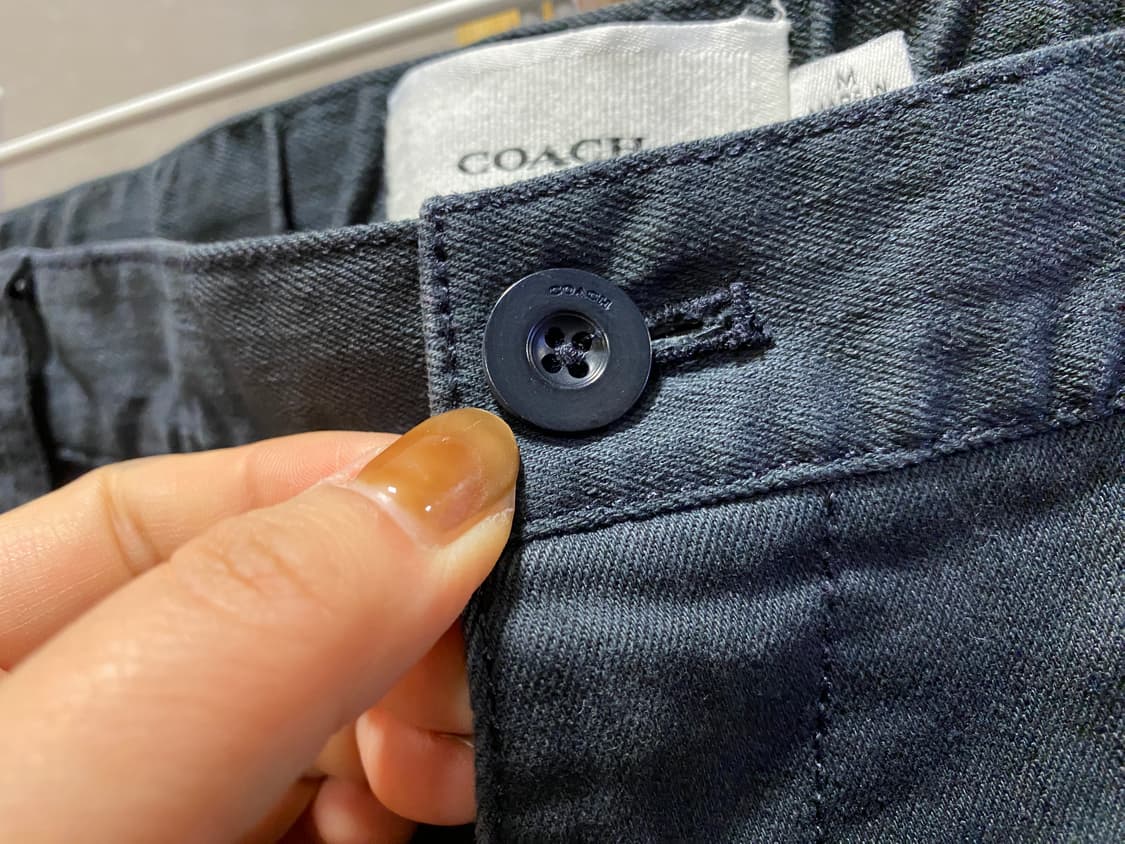 COACH 코치 뒷밴딩 블랙진 면바지 (M) 상품이미지4