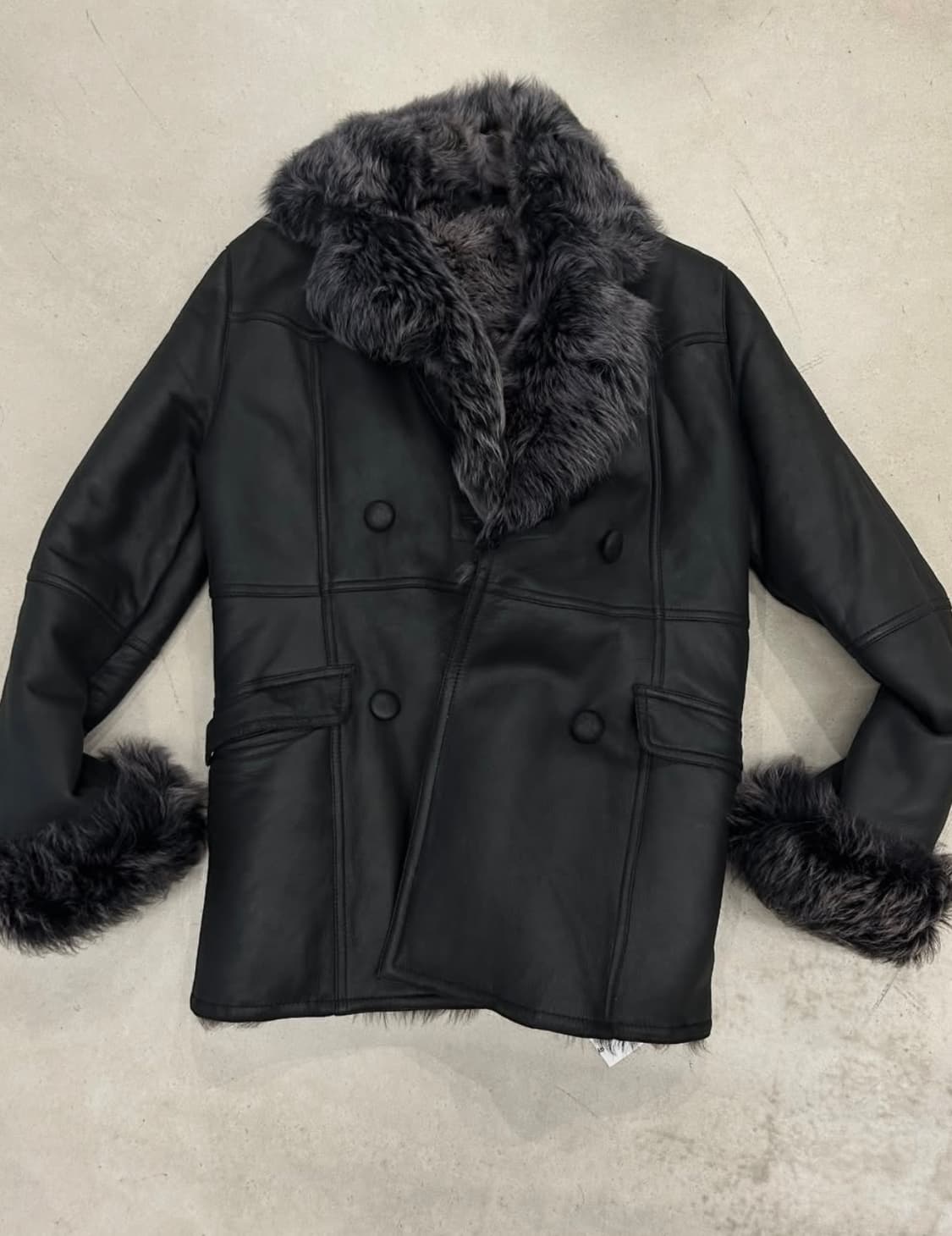 아야즈 무스탕 퍼 코트 빈티지 상품이미지2