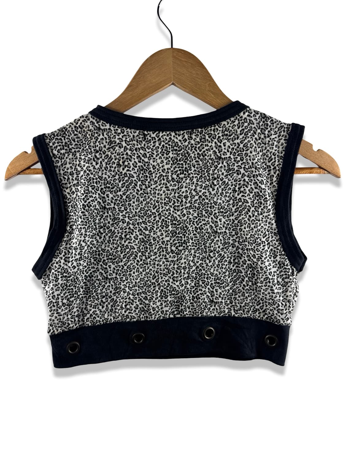JPN 갸루 레오파드 레이스업 크롭탑2551 상품이미지2