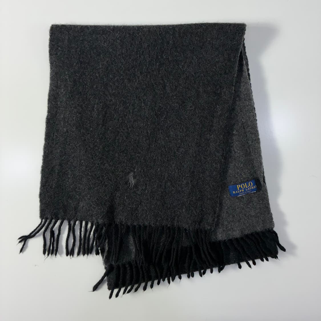 Polo 폴로 랄프로렌 다크그레이 램스울 머플러 상품이미지2