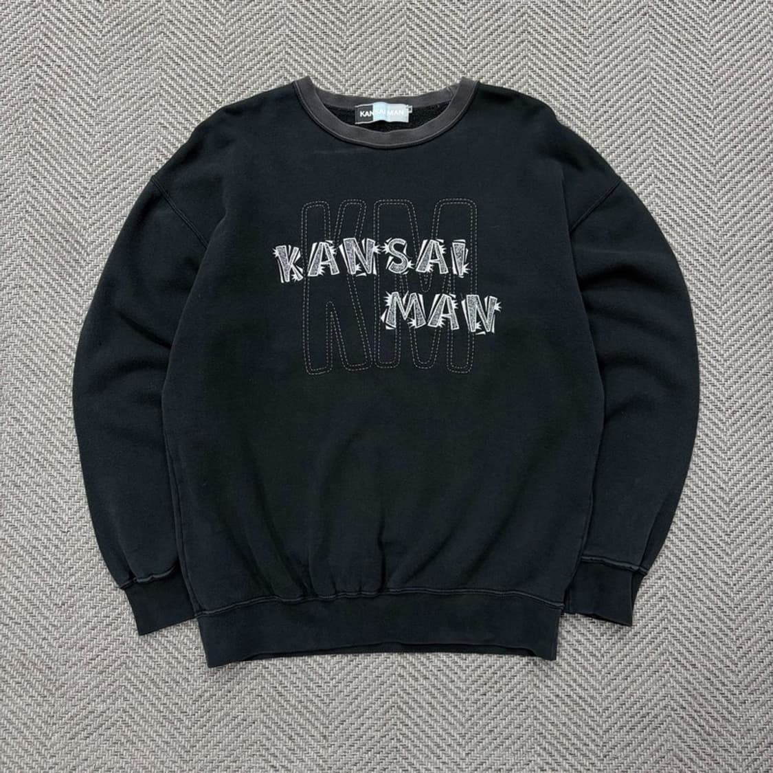 칸사이 야마모토 그래픽 자수 맨투맨 v2902 상품이미지1