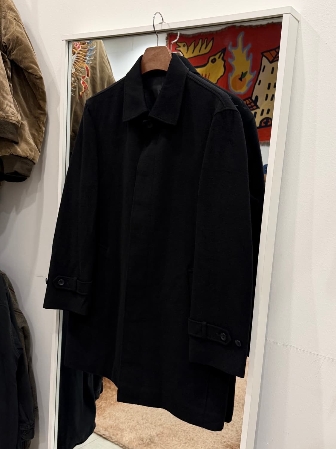 Vtg 빈티지 캐시미어 맥코트 하프 코트 상품이미지1