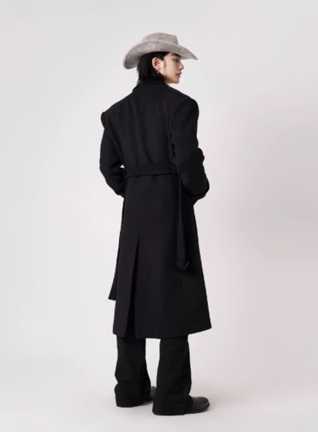 발리톤 / 패딩 숄더 버클 울 코트 / L ( 105) 상품이미지7