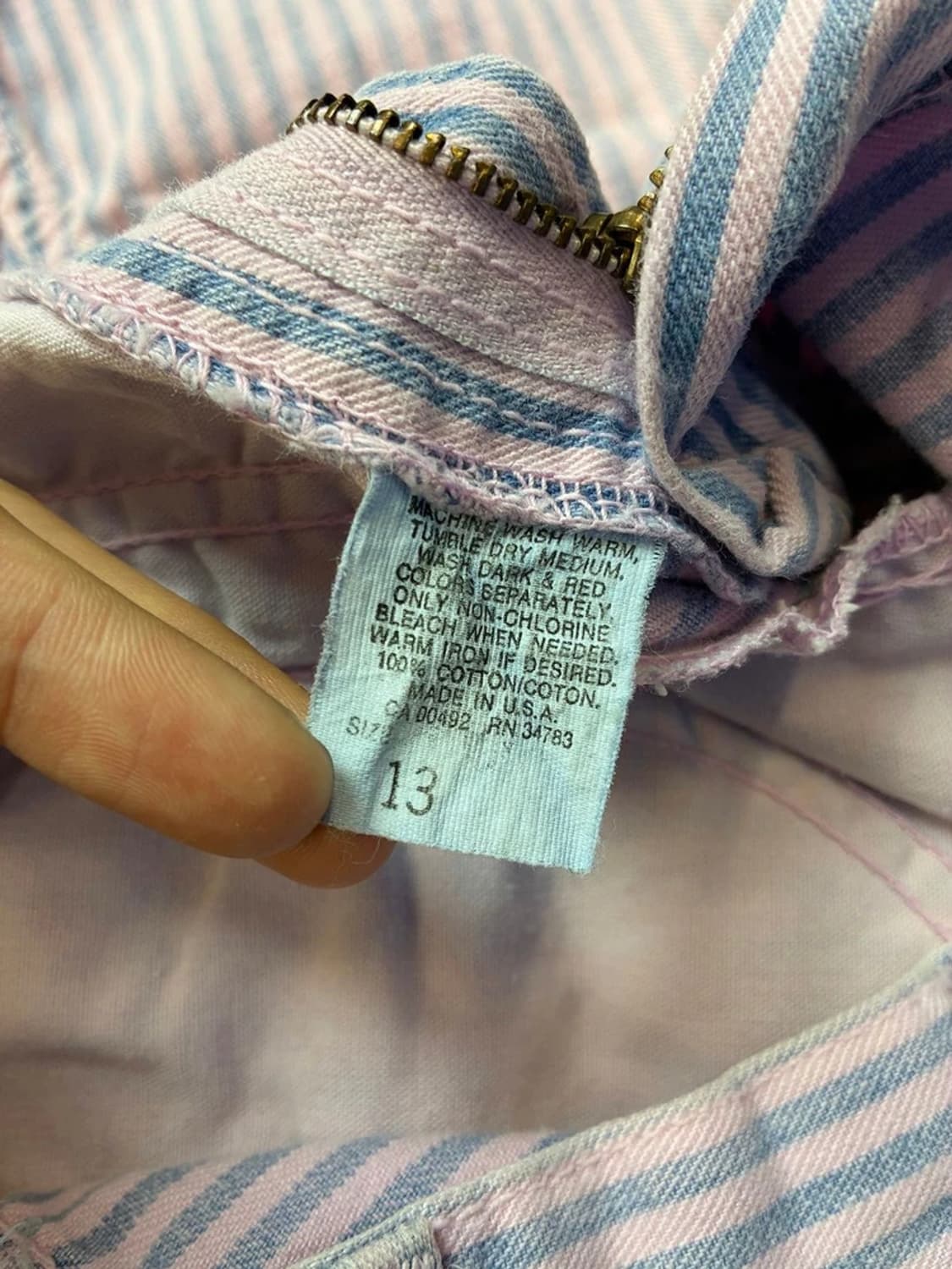 Lee 리 00's USA 테이퍼드핏 스트라이프 데님 팬츠 PN5678 상품이미지9