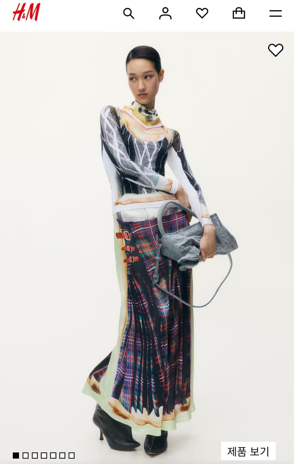 H&M X 글렌 마틴스 프린트 탑 상품이미지1