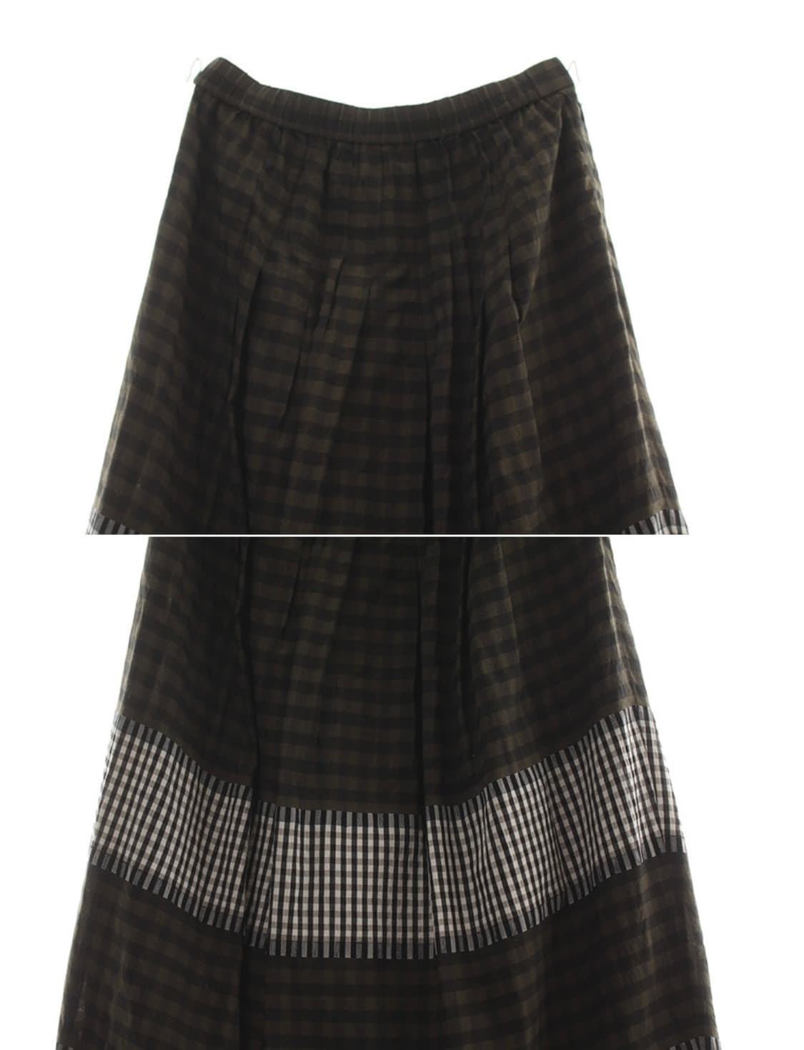체크 롱스커트 상품이미지3