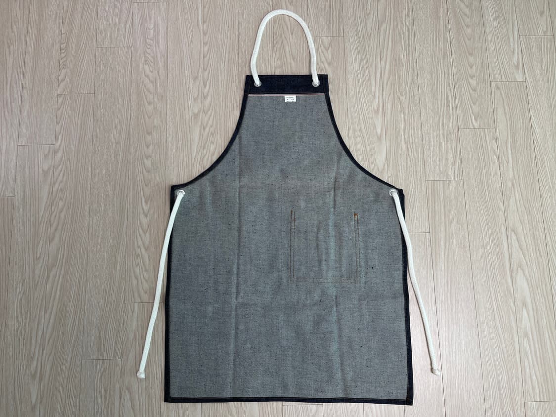 무츠 오토코야마 사케 빈티지 셀비지 앞치마 8번 90s 상품이미지3