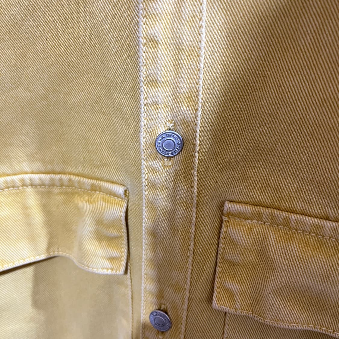 (XL) 자라 옐로우 데님 셔츠 자켓 상품이미지4