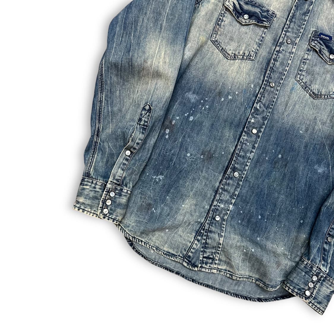 디젤 더티워싱 웨스턴 데님 셔츠 상품이미지3