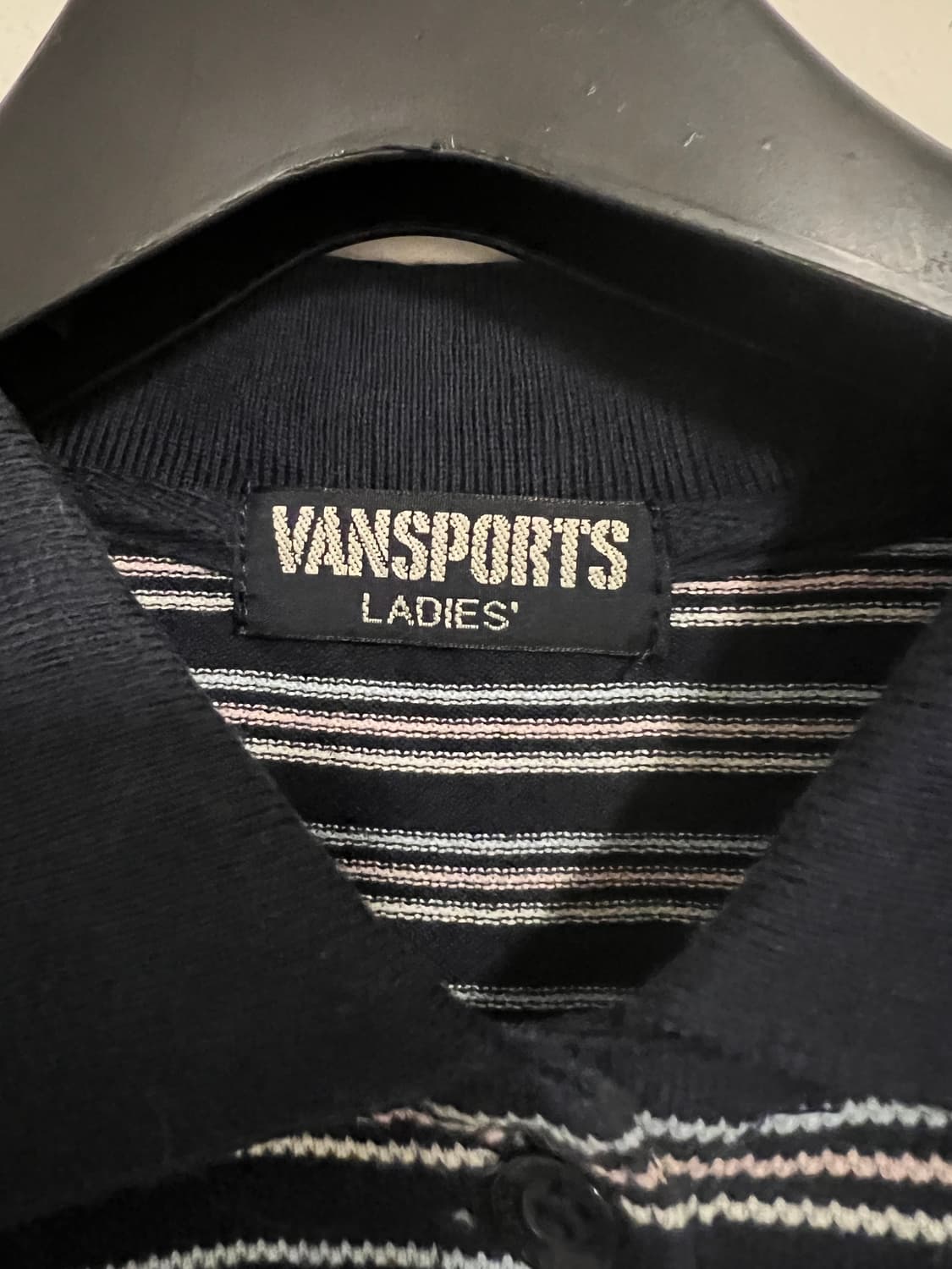 VANSPORTS 스트라이프 카라 롱슬리브 상품이미지3