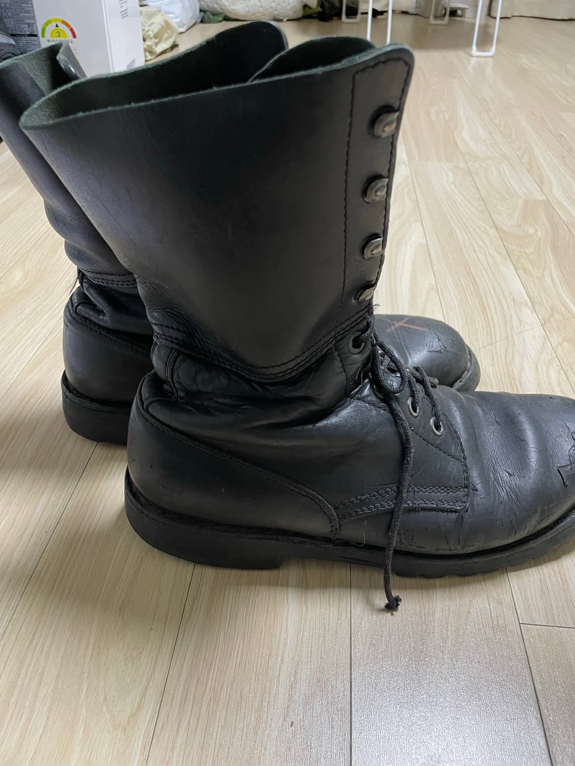 vintage german army black boots 상품이미지6