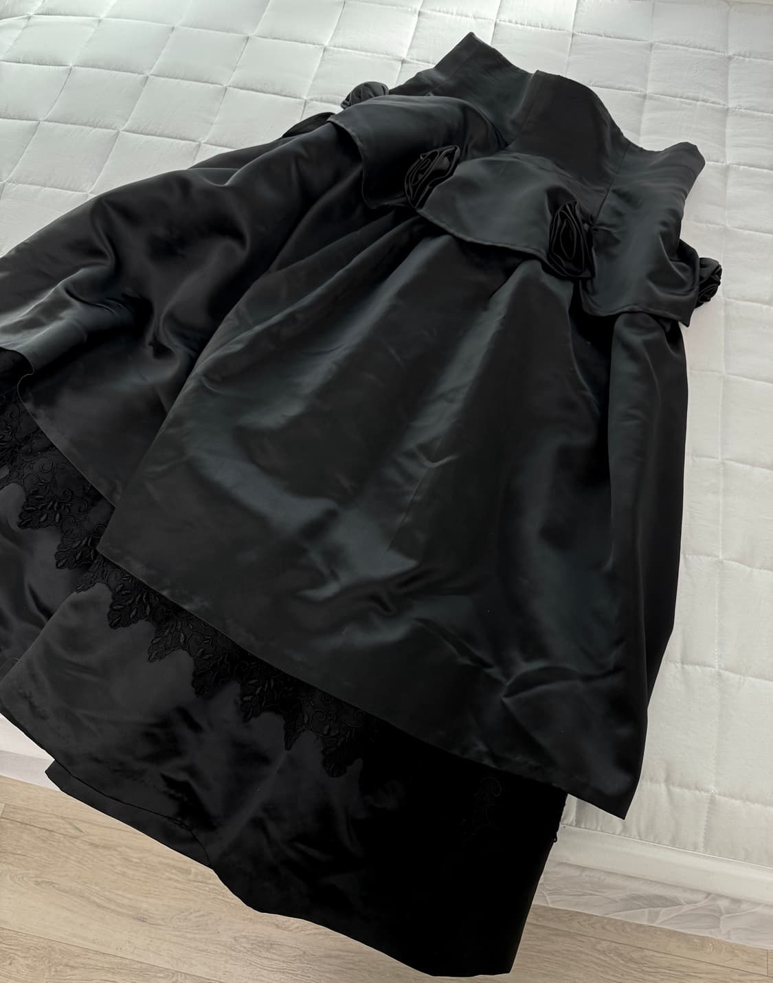 빈티지 페어리 아카이브 르네상스 블랙 스커트 큐빈 파우닝 상품이미지2