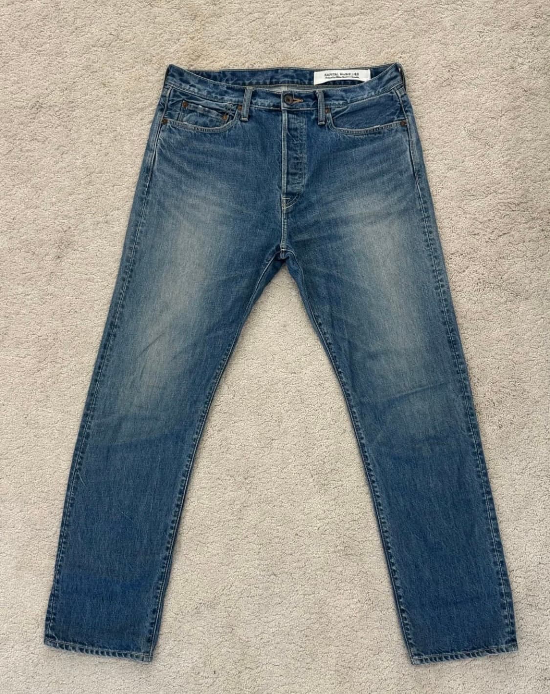 캐피탈 13.5oz 짐바브에 데님 5P 몽키 사시코 가공 팬츠  상품이미지2