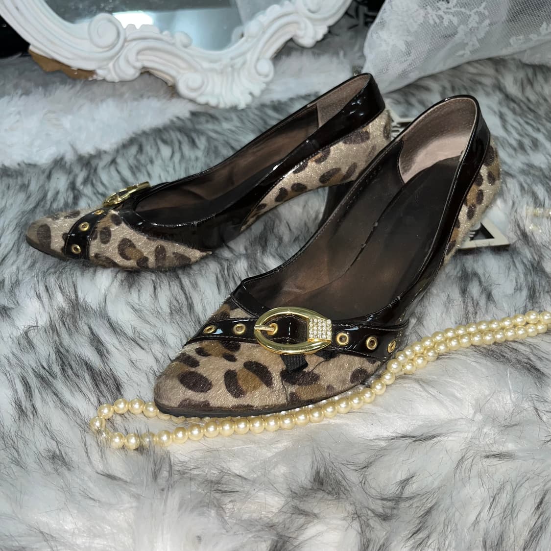 빈티지 송치 호피힐 상품이미지3