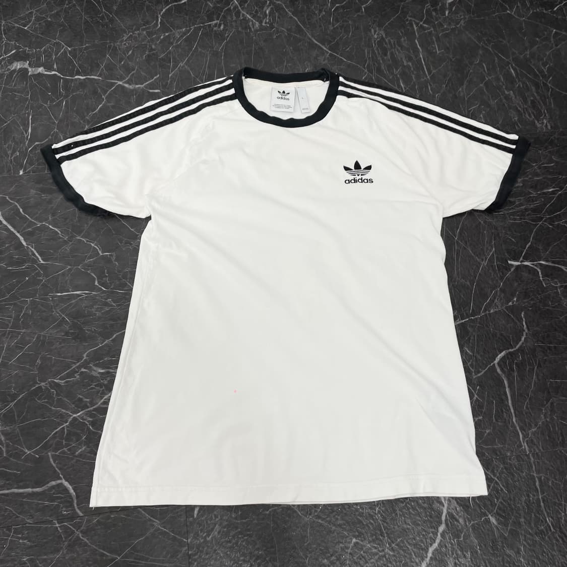 아디다스 삼선 파이어버드 화이트 반팔 티셔츠 상품이미지5