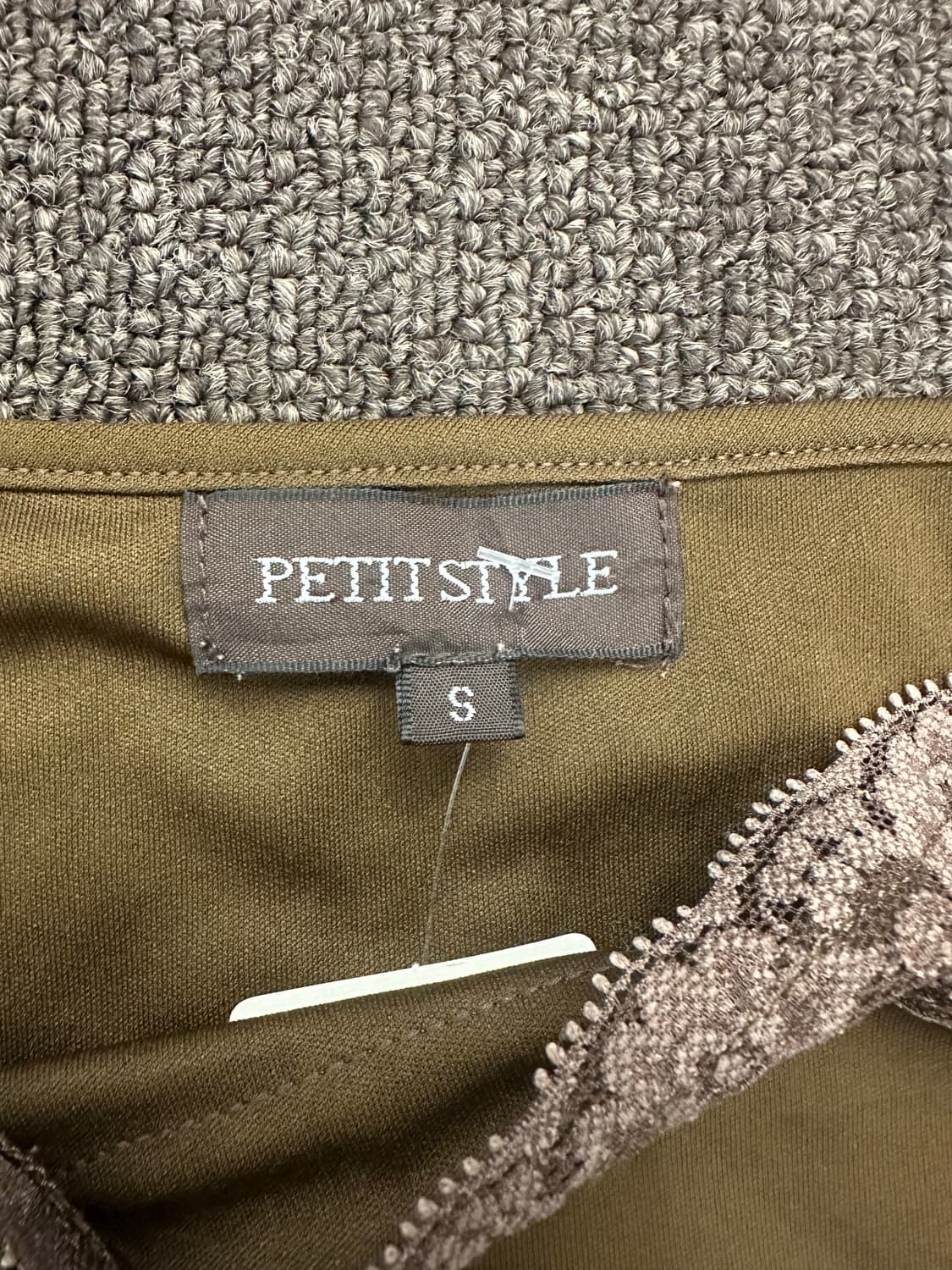 S)Petitstyle 브라운 레이스 나시 상품이미지3