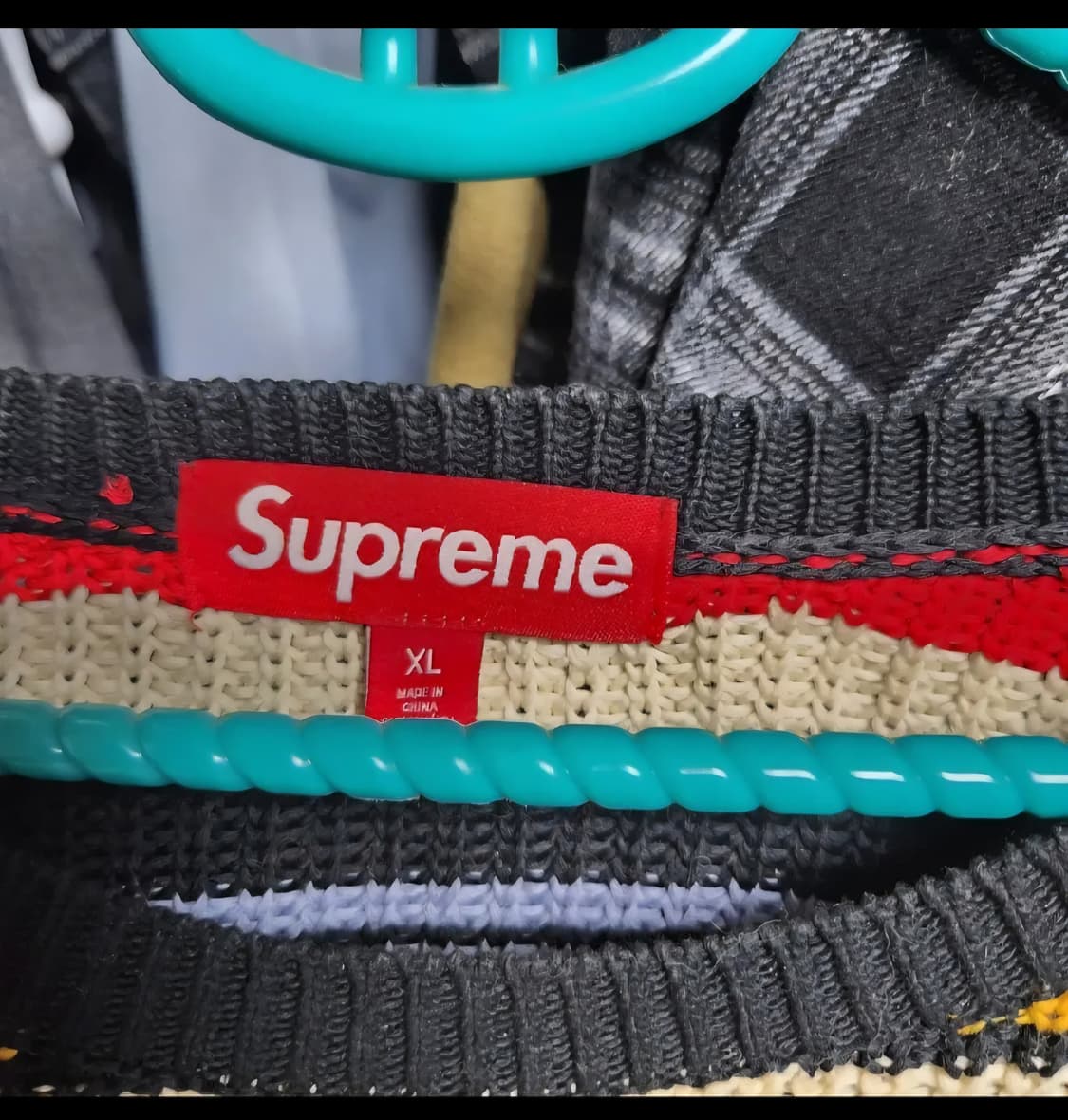 슈프림 스몰 박스 립 니트 멀티컬러 XL 상품이미지4