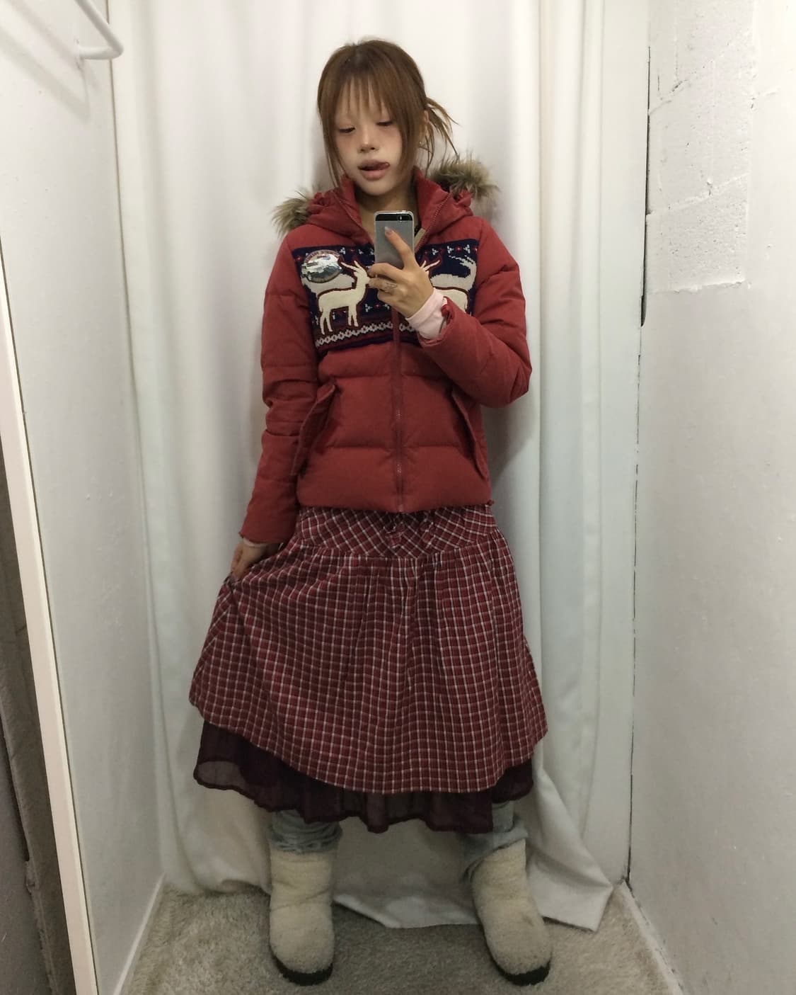 J 지프 사슴 패딩 코디 J 상품이미지2