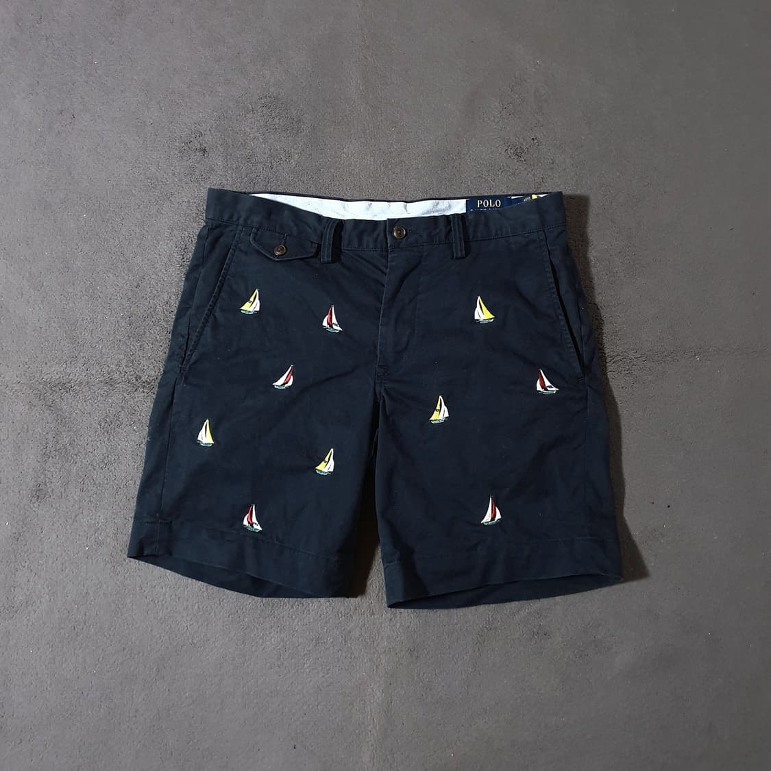 폴로 요트 프렙스터 플랫 쇼츠 반바지 31 네이비 상품이미지3
