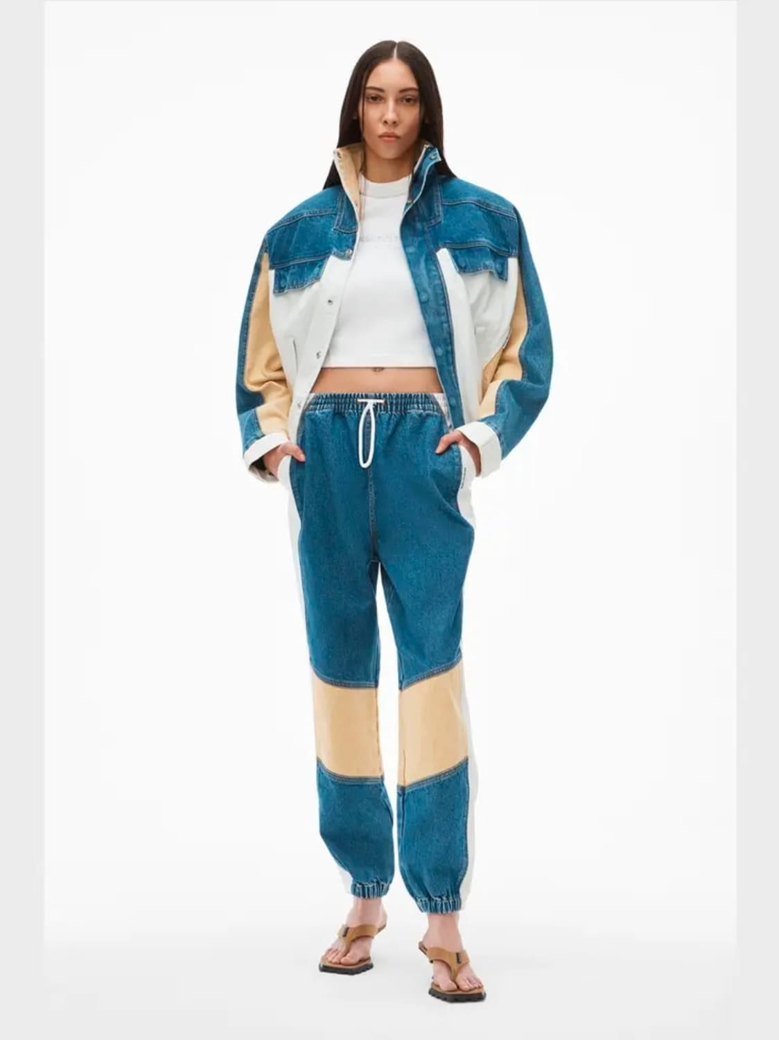 알렉산더왕 컬러블록 데님자켓 상품이미지1