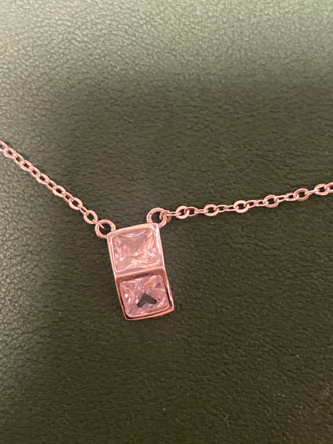 실버 925 큐빅 목걸이 상품이미지2