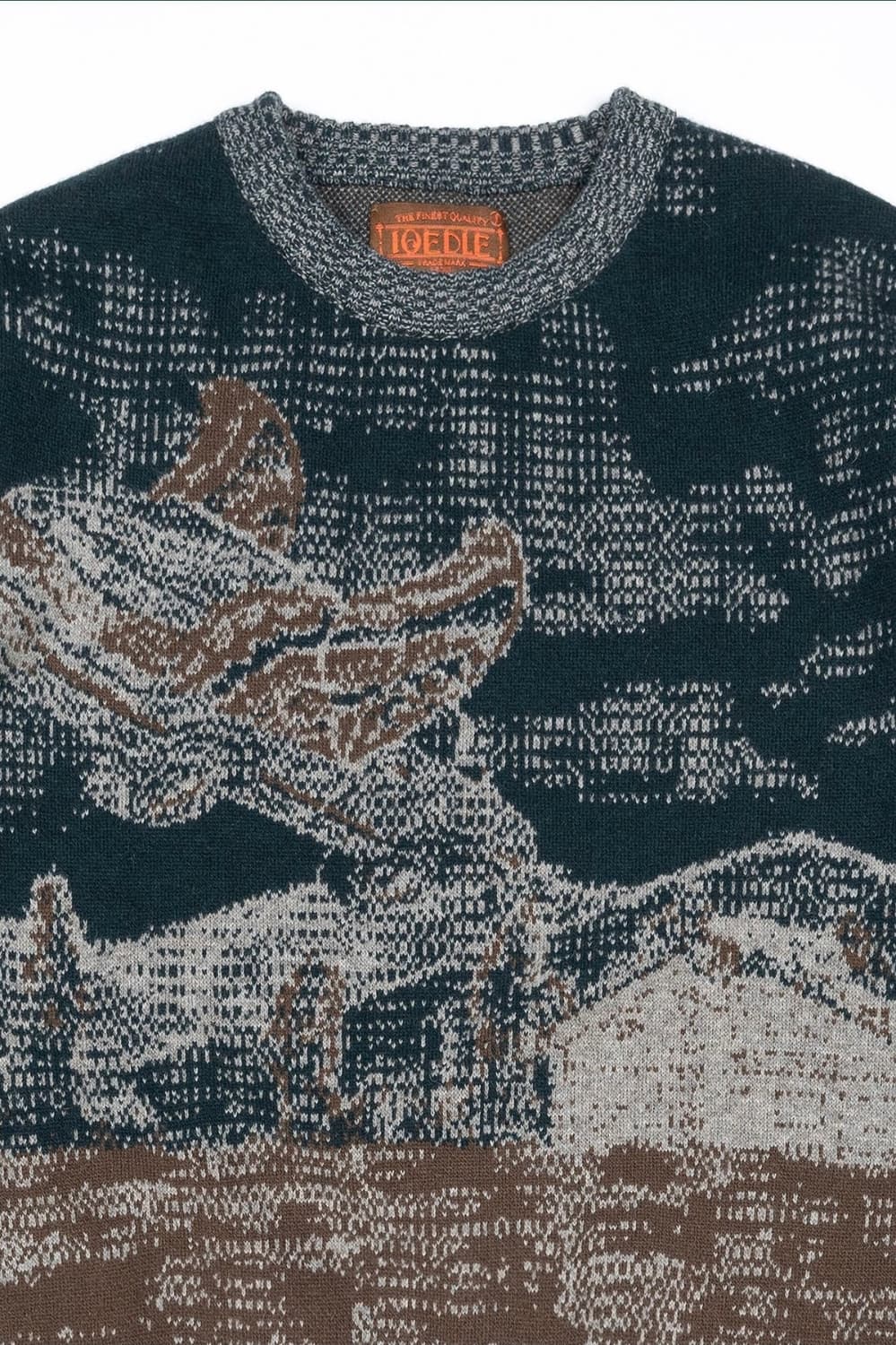 이외들 밤의 길잡이 자카드 니트 네이비 1사이즈 새제품 상품이미지6